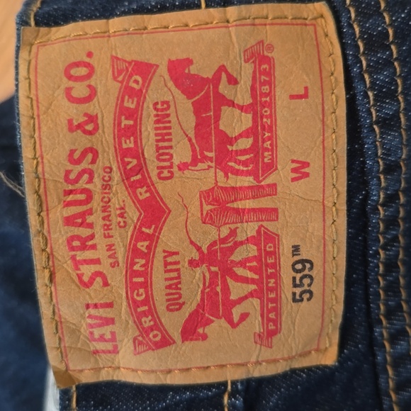 LEVI'S BRAND SIGNATURE MEN'S 559 BIG & TALL BLUE JEANS SIZE 46x30 - Picture 8 of 16